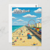 マートルビーチサウスカロライナ旅行 ポストカード (正面/裏面)