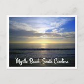 マートルビーチサウスカロライナ日の出はがき ポストカード (正面)