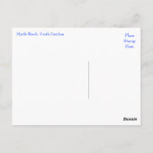 マートルビーチサウスカロライナ日の出はがき ポストカード (裏面)