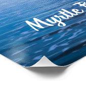 マートルビーチサウスカロライナ海ビーチビュー ポスター (コーナー)