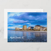 マートルビーチサウスカロライナ海ビーチビュー ポストカード (正面/裏面)