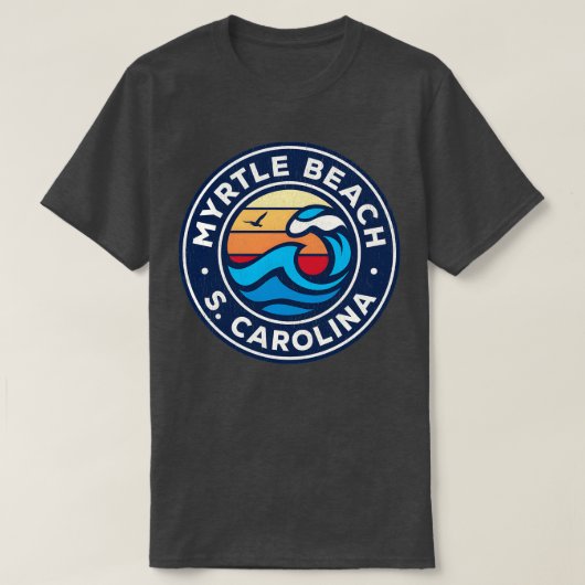 マートルビーチサウスOlina Sc航海のウェーブズ Tシャツ (デザイン正面)