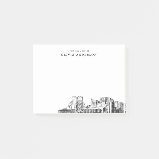 マートルビーチスカイラインからパーソナライズされた ポストイット (正面)