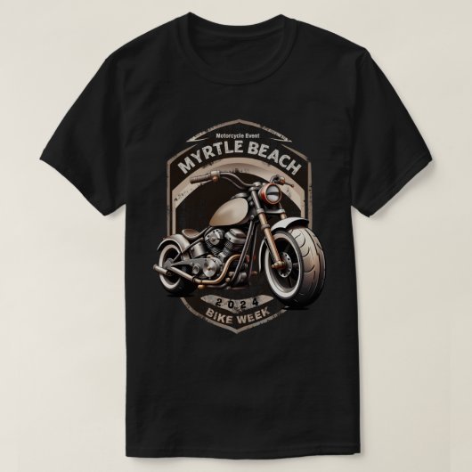 マートルビーチバイクウィーク春ラリー2024 Tシャツ (デザイン正面)