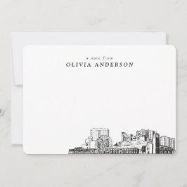 マートルビーチパーソナライズされたスケッチノートカード ノートカード