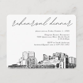 マートルビーチリハーサル招待状エンクロージャカード エンクロージャーカード