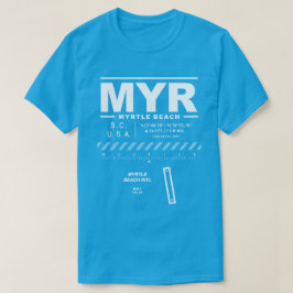 マートルビーチ国際的エアポートMYR Tシャツ