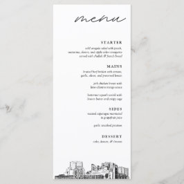 マートルビーチ結婚スカイラインのディナーメニュー メニュー