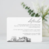 マートルビーチ結婚式ホテルルームブロック詳細 エンクロージャーカード (スタンド正面)