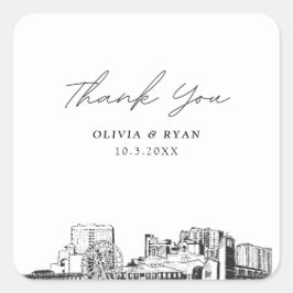 マートルビーチ結婚式ランドマークスお願い スクエアシール