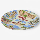 マートルビーチ サイト ペーパープレート (アングル)
