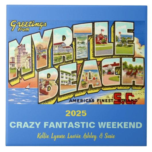 マートルビーチ サウスカロライナ州 メモリーチタイル タイル (正面)