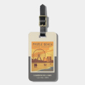 マートルビーチ | サウスカロライナ ラゲッジタグ (正面縦)