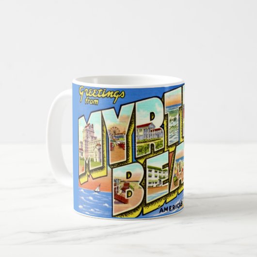 マートルビーチSCのご挨拶 コーヒーマグカップ (正面左)