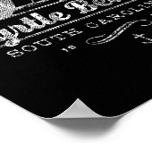 マートルビーチScシルボートヴィンテージ航海のティー ポスター (角)