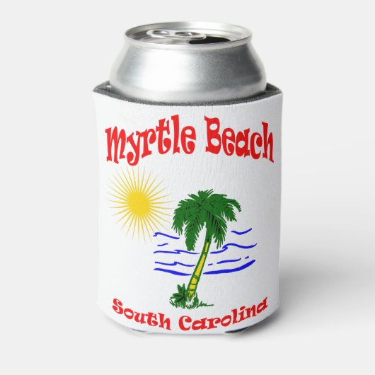 マートルビーチSCパームツリーウォーターデザイン 缶クーラー (缶裏面)