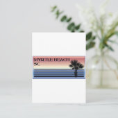 マートルビーチSCパームツリー ポストカード (スタンド正面)