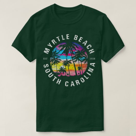 マートルビーチSCパームツリー Tシャツ (デザイン正面)