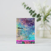 マートルモノグラム、ブルーターカーズピンク明るい赤紫色 名刺 (スタンド正面)