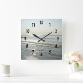 マートル・ビーチ、SC.#16 スクエア壁時計 (ホーム)