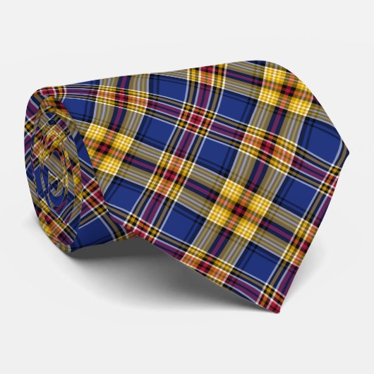 マートーフカラフルタータンチェック王室のブループレイド ネクタイ (ロール)