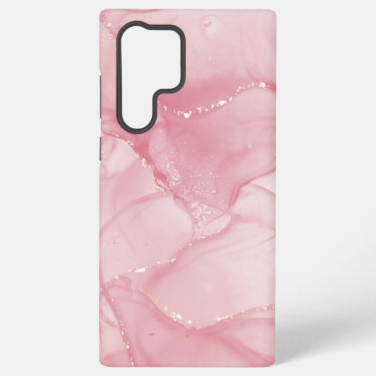 マーバルと金ゴールドグリッターサムスンギャラクシーS22ウルトラ SAMSUNG GALAXYケース (裏面)