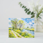 マーパスバイザハヴェルハベルランドウォーターカラースタイル ポストカード (スタンド正面)