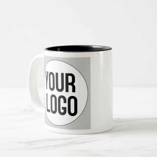 マーパーソナライズされたチのロゴ ツートーンマグカップ (正面左)
