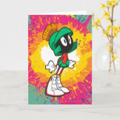 マービンが踵を踏んで立つ カード (黄色い花)