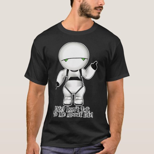 マービン - 人生について話してはダメ! Tシャツ (正面)