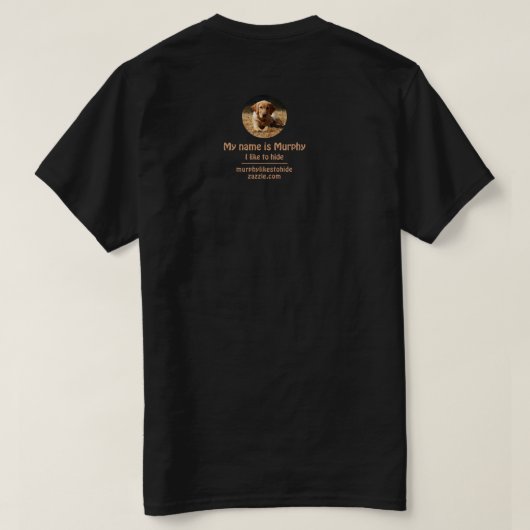 マーフィーがのぞき見 Tシャツ (デザイン裏面)