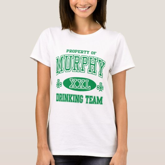 マーフィーのアイルランドの飲むチーム Tシャツ (正面)