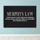 マーフィーの法則 キャンバスプリント (インサイチュ (ウッドフロア))