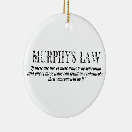 マーフィーの法則 セラミックオーナメント (右)