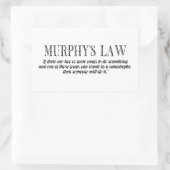 マーフィーの法則 長方形シール (バッグ)