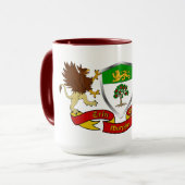 マーフィーアイリッシュコートオブアームズシールドコンボマグ マグカップ (正面左)