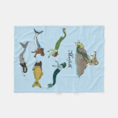 マーフォーク フリースブランケット (正面(横))