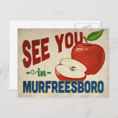 マーフリーズボロテネシーアップルヴィンテージトラベル ポストカード (正面/裏面)