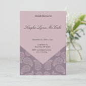 マーブのペイズリー ブライダルシャワー 招待状 (スタンド正面)