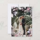 マーブの秋の紅葉写真ありがとうカード サンキューカード (裏面)