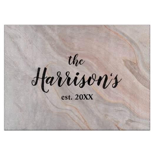 マーブエレガントルウェディングキッチンカスタムカッティングボア カッティングボード (正面)