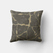 マーブグレエレガントーフェイク金ゴールドグリッター クッション (裏面)