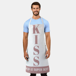 マーブピンクと白保いItセクシすごいキス エプロン