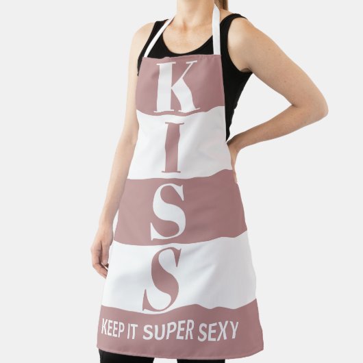 マーブピンクと白保いItセクシすごいキス エプロン (インサイチュ)