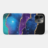 マーブフェイクルアゲートストーン銀河系スパークリ輝くー Case-Mate iPhoneケース (裏面(横))
