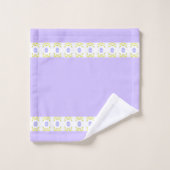 マーブホワイトとライムグリーン バスタオルセット (ウォッシュタオル)