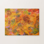 マーブリングアート10月紅葉 – 難しい ジグソーパズル (横)