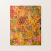 マーブリングアート10月紅葉 – 難しい ジグソーパズル (縦)