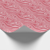 マーブリングアート:レッド抽象芸術エレガンス。 ラッピングペーパー (角)