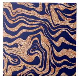 マーブリーパープル&赤面ピンクグリッターかわいいグガーリーラム タイル